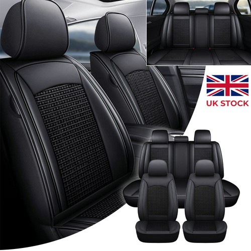 Black leather seats car - leather, 5-seats