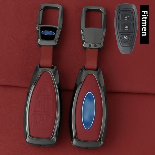 Metal leather car key - leather,
